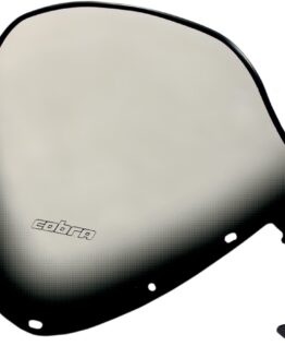 Powermadd Cobra Tall Clear Windshield with Black Graphics For Polaris