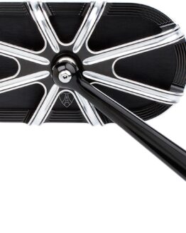 Arlen Ness 10-Gauge Right Mirror Black Aluminum