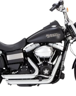 Vance & Hines Shortshots Staggered Exhaust Chrome Fits HD Dyna 12-17