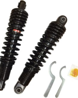 Drag Specialties 13in Heavy Duty Black Adjustable Shocks Pair For Harley XL