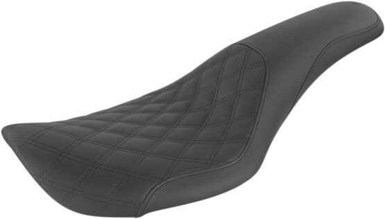 Profiler Lattice Stitched 2-Up Seat - Black