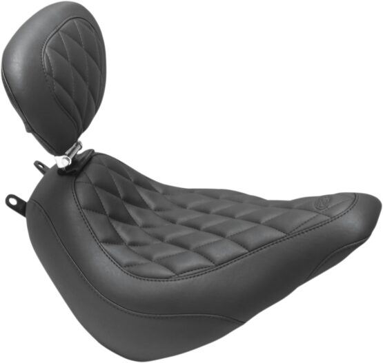 Tripper Diamond  Wide Solo Seat w/Backrest