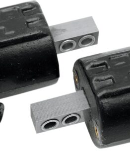 Single Outlet Single Fire 5 Ohm Coils Black Pair