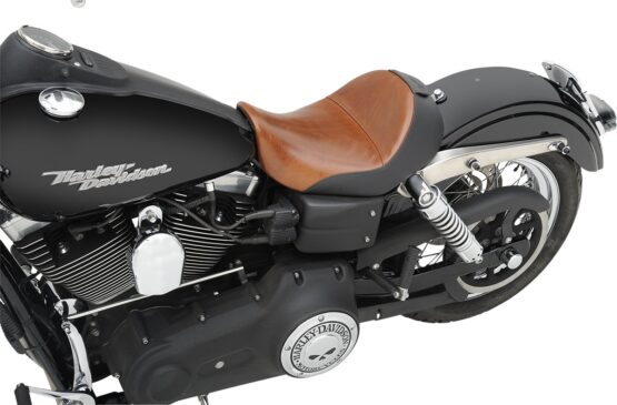 Wide Renegade Lariat Leather Solo Seat Brown Gel Low