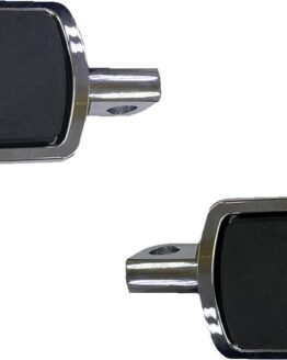 Drag Specialties Sweeper Foot Pegs Chrome Male Mount