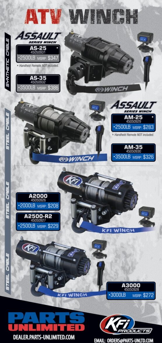 Assault Series Winch 3500 lbs. - Synthetic Cable - Image 2