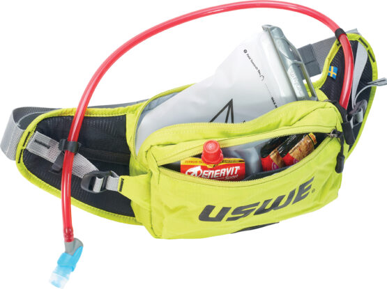 Crazy Yellow  Zulo 2 Hip Pack w/ 1.0L Hydration Elite Bladder & PNP Tube - Image 2