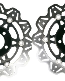 VEE Style Brake Rotors - Black Center Front Set