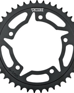 Vortex Steel Rear Sprocket 43T Black 520 Fits 13-14 Honda CBR500R