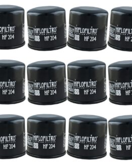 HF204 Oil Filter - Black - 12 Pack