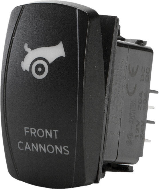 "Front Cannons" Momentary Illuminated Rocker Switch