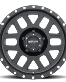 MR306 Mesh 17x8.5 0mm Offset 5x4.5 83mm CB Matte Black Wheel