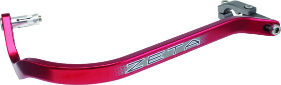 Zeta All Aluminum Handguard w/ Protector Armor w/ Bend 7/8" - Red