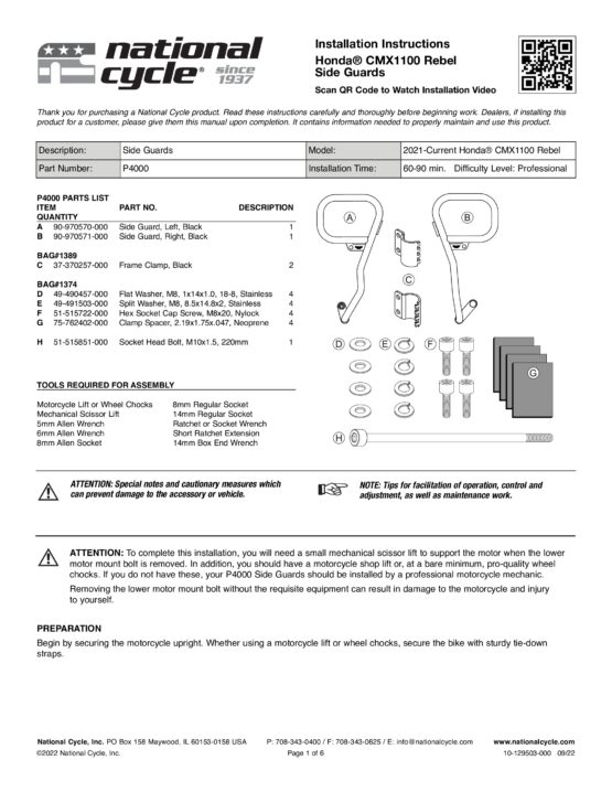 Black Side Guard Engine Guards - Image 3