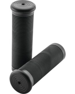 Biker's Choice High Fidelity 1in Black Rubber Motorcycle Grips