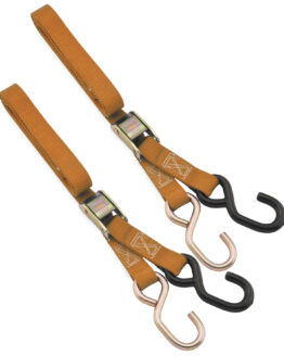 BikeMaster Orange Tie Downs 1in x 72in Pair