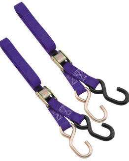 BikeMaster Standard Tie Downs 1" x 72" Purple Pair