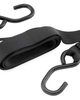 BikeMaster Ratchet Tie Downs 1.5" x 84" Black Pair