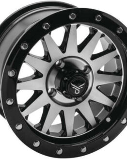 QuadBoss Wagon Wheel 15x7 5+2 Machined 4/137 Black