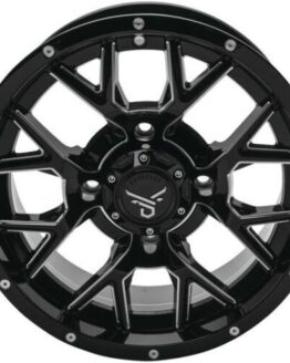 QuadBoss Barbwire 14x7 5+2 4/110 Milled Wheel