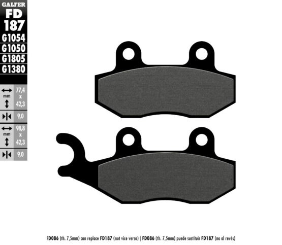 Semi-Metallic Compound Brake Pads