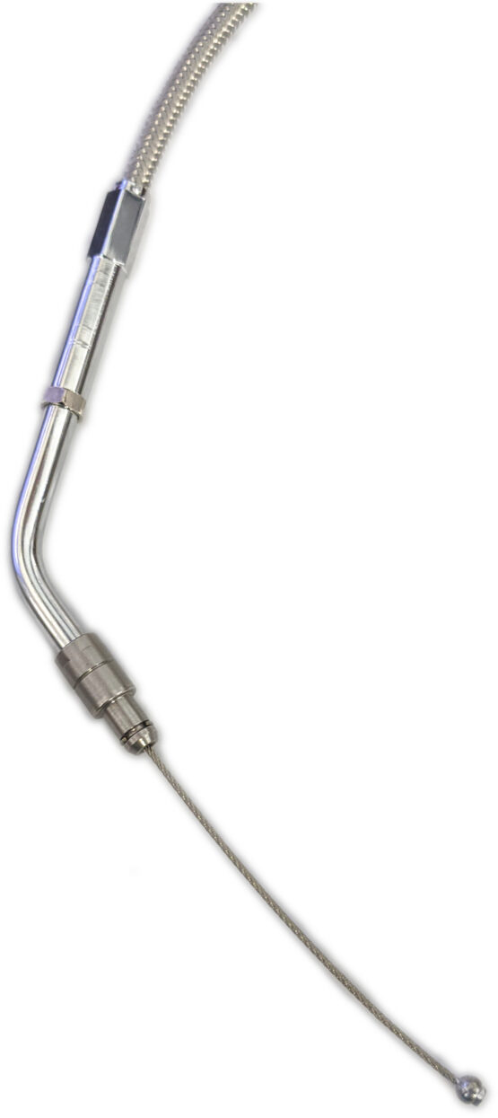 +8" Braided Stainless Steel Throttle Cable - Image 2