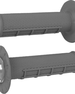 ODI Half Waffle V2.1 Lock-On Grips Graphite/Silver 7/8 in