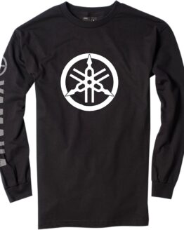 Men's Yamaha Tuning Fork Long Sleeve Tee Black Medium