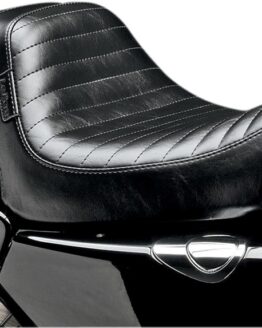 Daytona Pleated Vinyl 2-Up Seat Black Foam