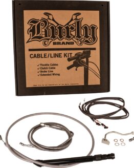 Extended Braided S.S. Control Cable Kit for 13" Bagger Bars