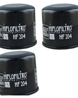 HF204 Oil Filter - Black - 3 Pack