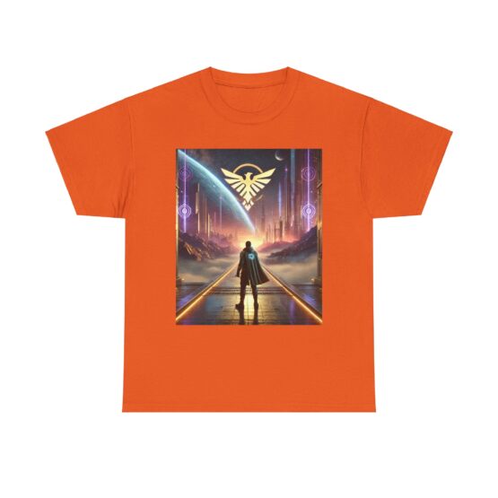 Galactic Vision Unisex Heavy Cotton Tee - Space Adventure Design - Image 13