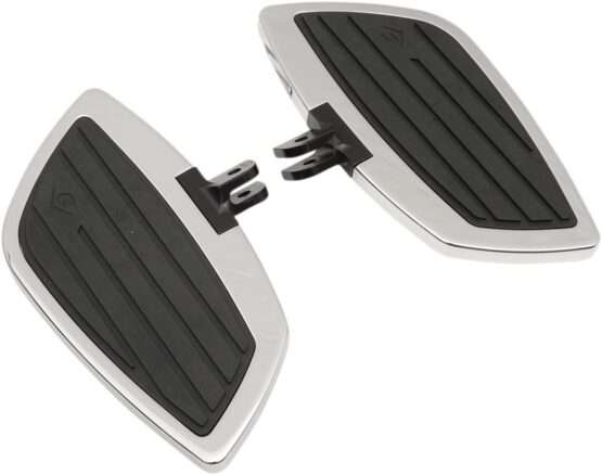 Swept Driver Floorboards Chrome/Black