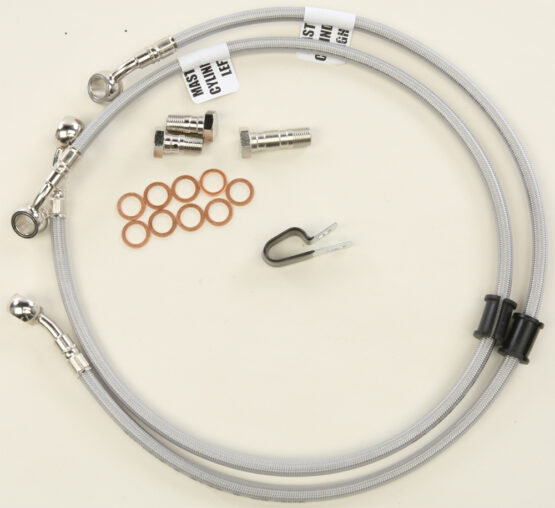 Stainless Steel Front 2-Lines Brake Line Kit - Image 2