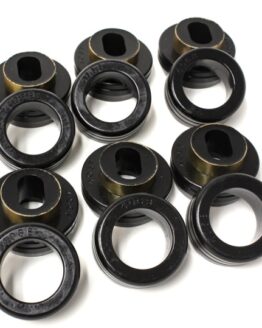 Black Body Mount Set Fits 81-87 GM C-10/C-20/C30/C1500/C2500/C3500 2WD