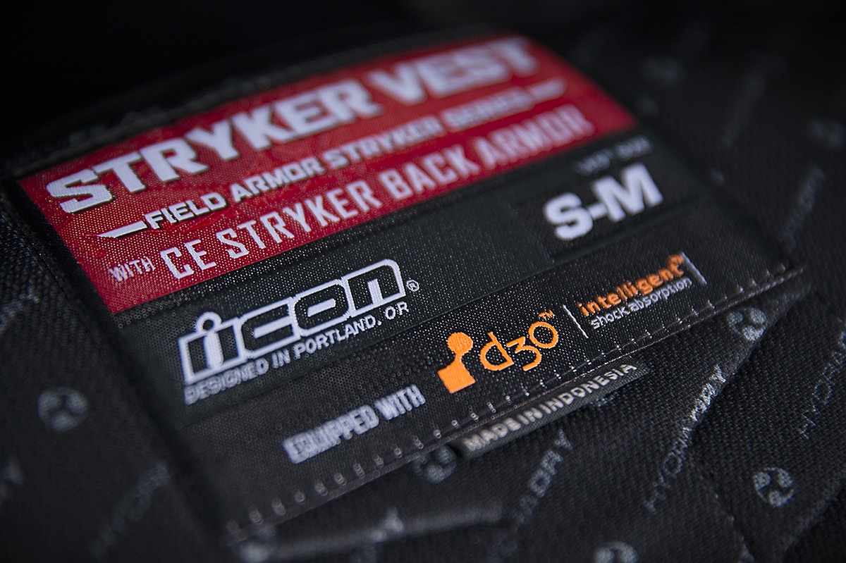 ICON Field Armor Stryker Vest S/M Black/Red - Image 3