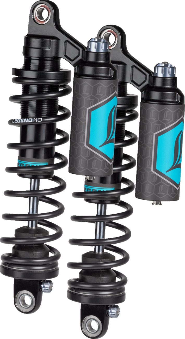 Legend REVO ARC Piggyback Shocks Black 13in Standard For Harley Dyna 99-17 - Image 3