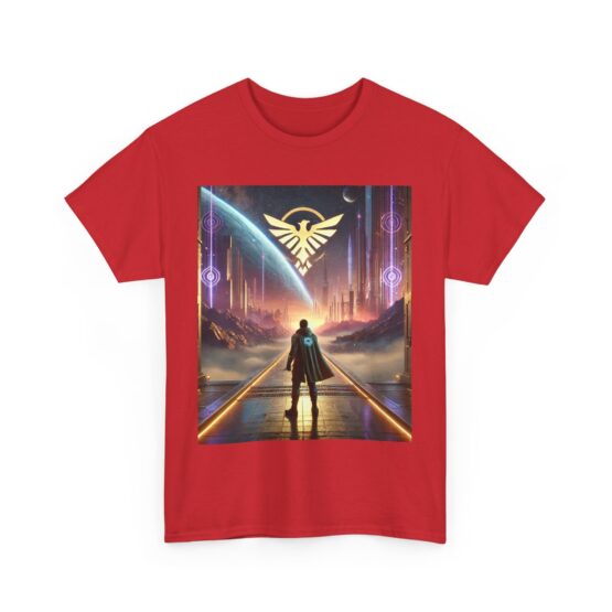 Galactic Vision Unisex Heavy Cotton Tee - Space Adventure Design - Image 35