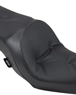 Low-Profile Pillow Vinyl 2-Up Seat - Black