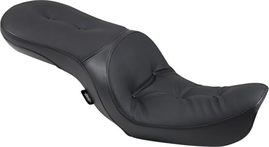 Low-Profile Pillow Vinyl 2-Up Seat - Black