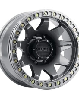 MR108 17x9 -44mm Offset 8x6.5 130.81mm CB Gloss Titanium w/BH-H24125-38 Wheel