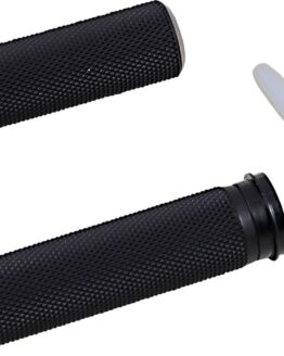 Arlen Ness Knurled Grips Black Titanium For Harley-Davidson