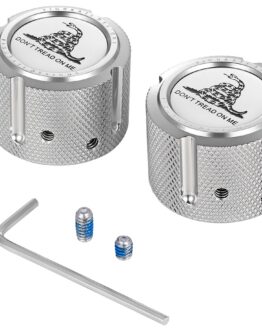 Figurati Designs Front Axle Nut Cover Stainless Steel Silver For Harley-Davidson