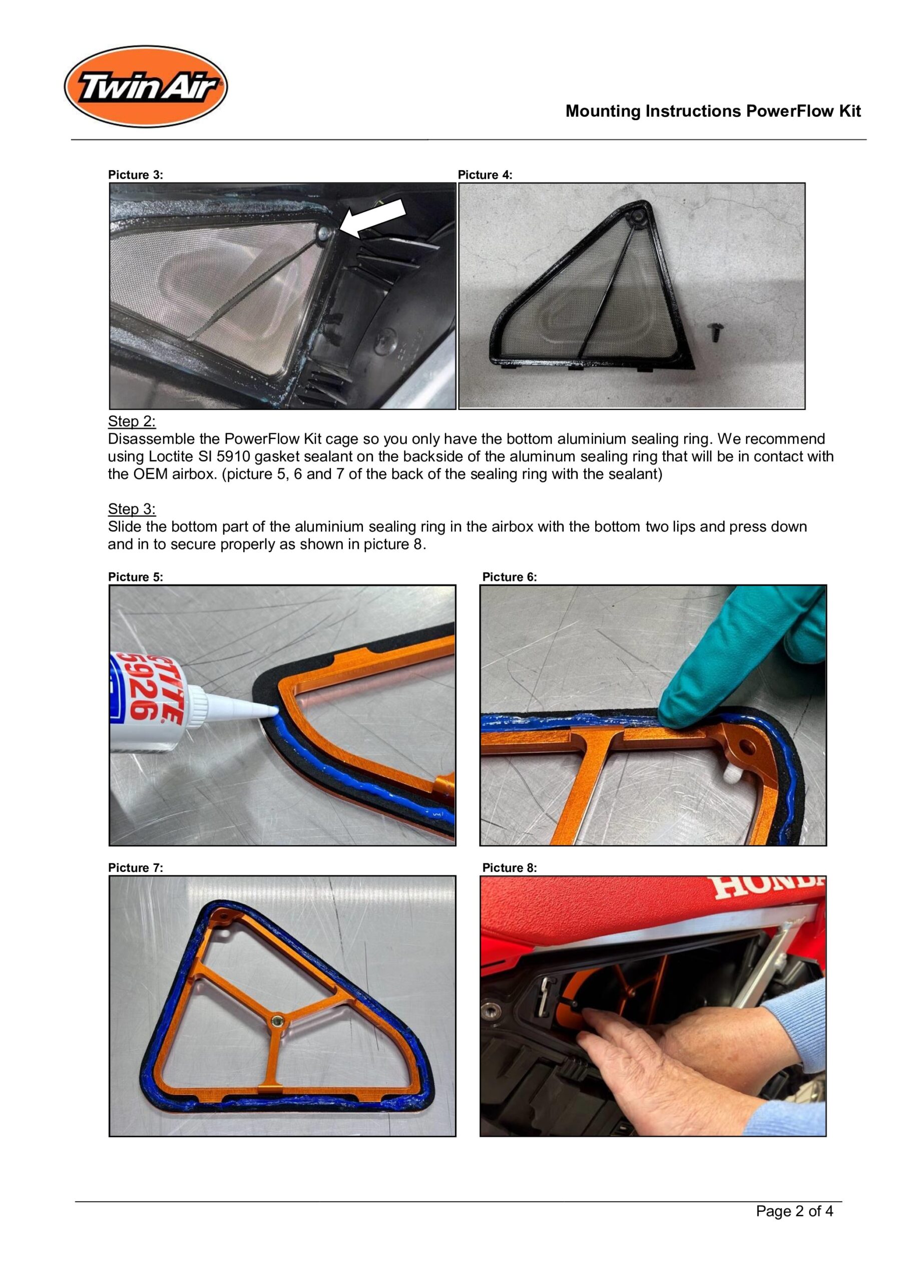 Twin Air PowerFlow Air Filter Kit For Honda CRF Models (2025) - Image 3