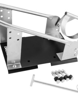 Bikemaster Heavy-Duty Roll-On Wheel Chock Silver