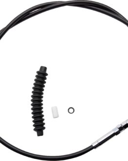 Drag Specialties Black Vinyl Clutch Cable +2in Alternate Length For Harley-Davidson