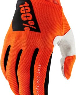 Men's 100% Ridefit Gloves Flo Orange 2XL - ATV/Motocross/Off-Road