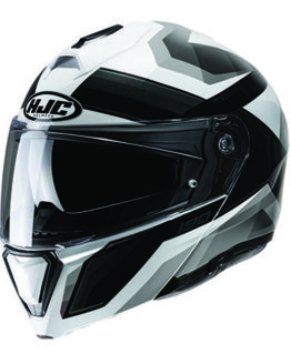 i90 Lark Full Face Helmet Black/White Medium