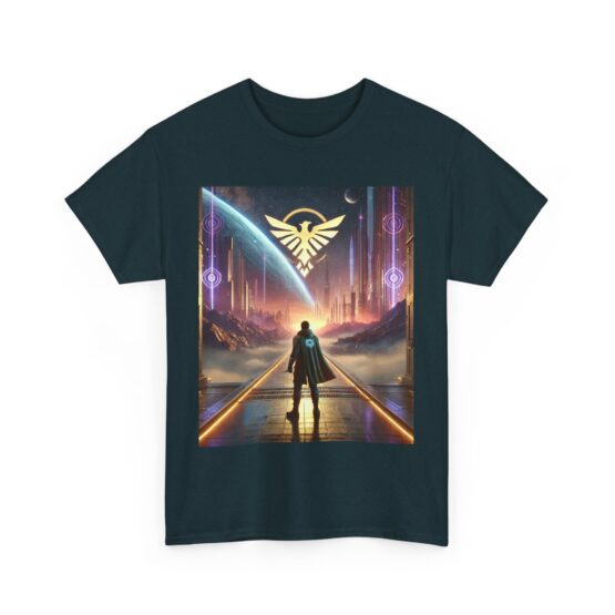 Galactic Vision Unisex Heavy Cotton Tee - Space Adventure Design - Image 27