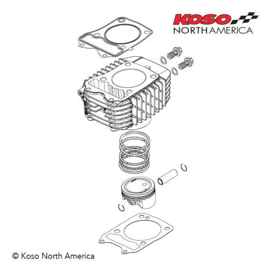 170cc Big Bore Cylinder & Piston Kit - Image 2